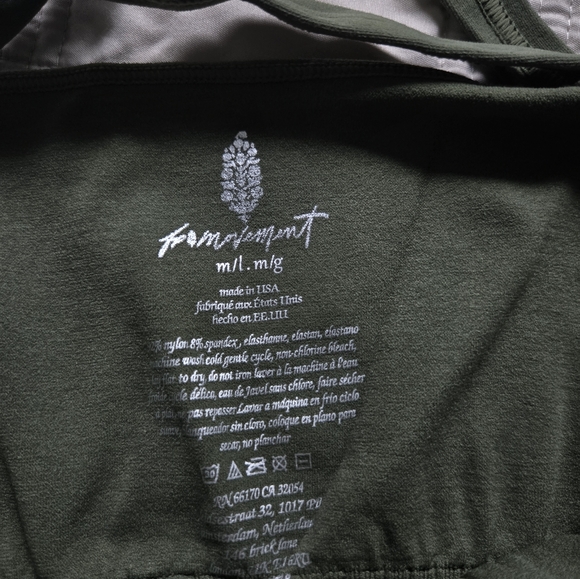 Free People Movement Green Sports Bra - Picture 3 of 3